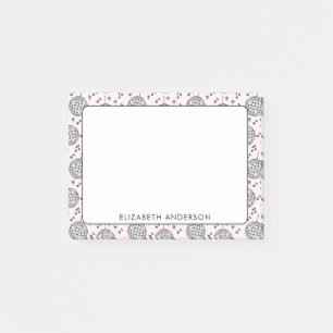 Bloco De Notas Retro Disco Ball Pink Patterly Girly