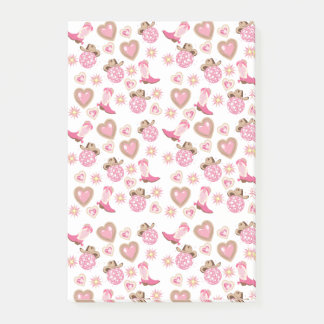 Bloco De Notas Retro Disco Cowgirl Sticky Notes