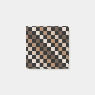 Bloco De Notas Retro Minimalista Preto-Castanho Verificado