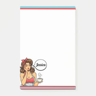 Bloco De Notas Retro Pinup_ Pessoa Matinal