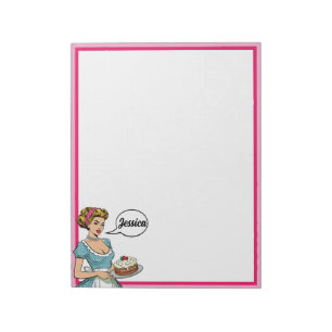 Bloco De Notas Retro Pinup_ Servido Diariamente