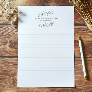 Bloco de notas revestido por planta lápis