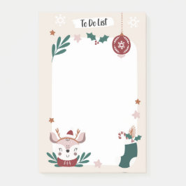 Bloco De Notas Revista de Natal a Fazer Lista de Notas de Posto