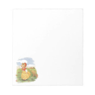 Bloco De Notas Rima Infantil da Mamãe Gansa Little Bo Peep Vintag