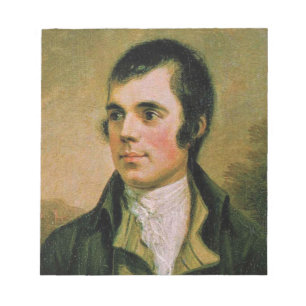 Bloco De Notas Robert Burns, comemorando a noite da queimadura