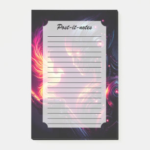 Bloco De Notas Robô Futurista Cibernético Espírito Fogo Fênix