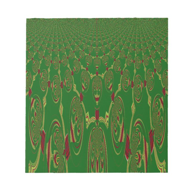 Bloco De Notas Robôs Verdes (Frente)