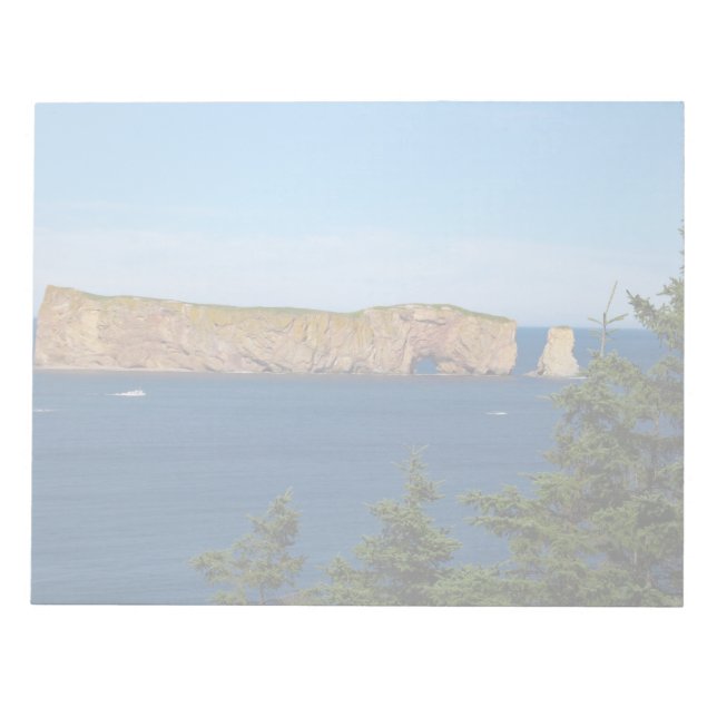 Bloco De Notas Roca Percé no Golfo de São Lourenço (Frente)