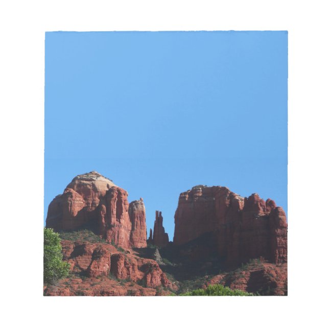 Bloco De Notas Rochas da Catedral em Sedona Arizona Monumento (Frente)