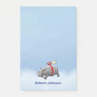 Bloco De Notas Rocket Hippo