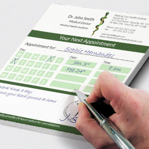 Bloco De Notas Rod Dourado Verde da Nomeação Médica Asclepius