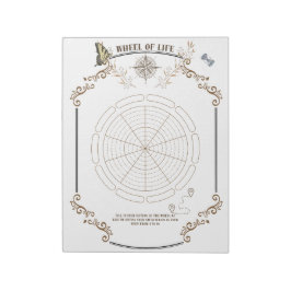 Bloco De Notas Roda de vida imprimível para crescimento pessoal