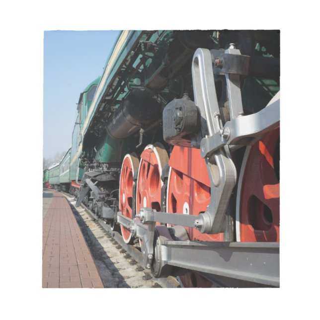 Bloco De Notas Rodas de locomotivas a vapor (Frente)