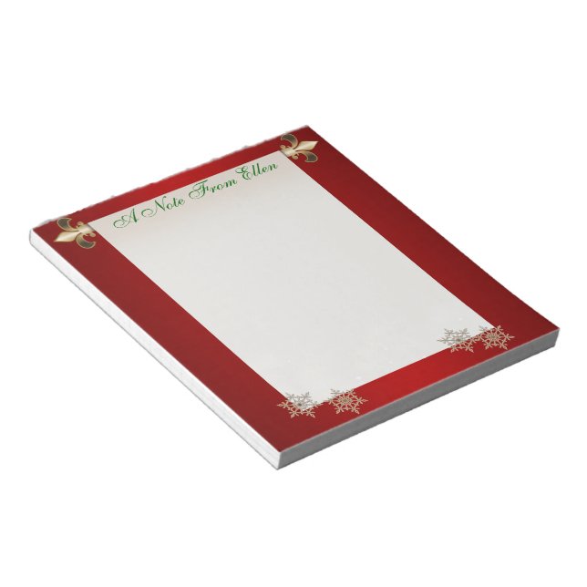 Bloco De Notas Rolo de Natal (Inclinado)
