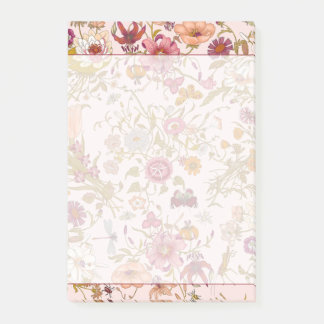 Bloco De Notas Romantic floral garden