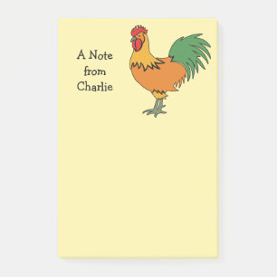 Bloco De Notas Rooster notas personalizadas de Posto
