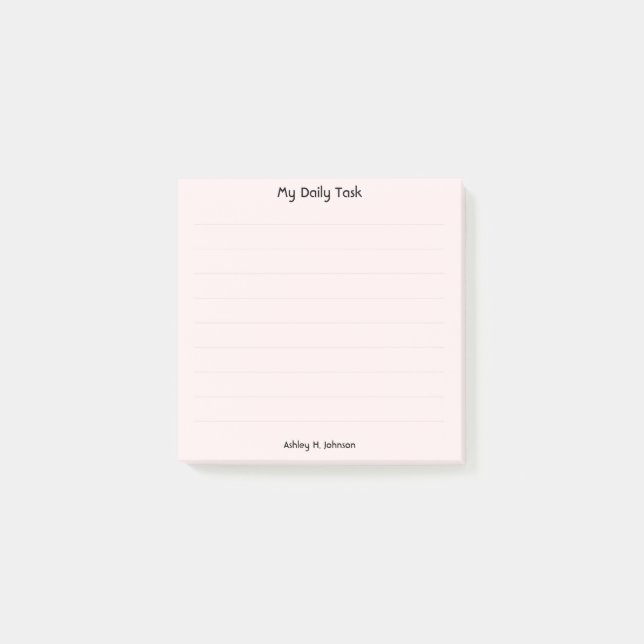 Bloco De Notas Rosa (Frente)