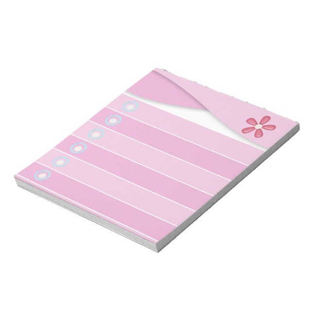 Bloco de notas - rosa (Invertido)