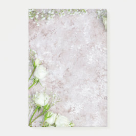 Bloco De Notas Rosa branca