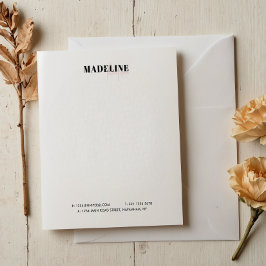 Bloco De Notas Rosa claro Chic Girly Business