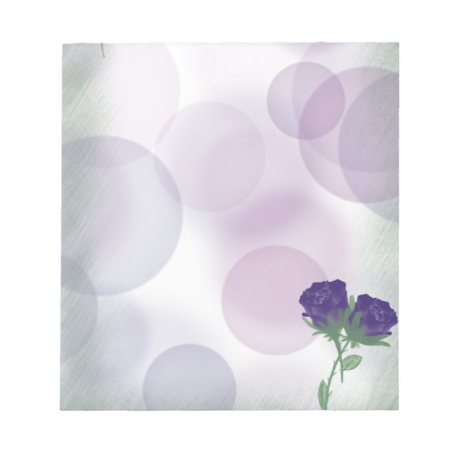 Bloco De Notas rosa de bolhas (Frente)