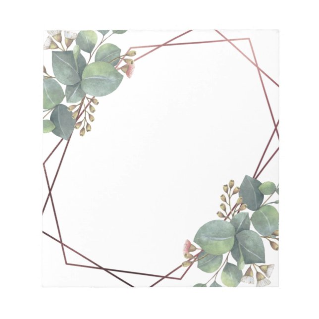 Bloco De Notas Rosa de Eucalipto (Frente)