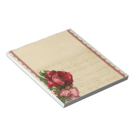 Bloco De Notas Rosa de Vintage