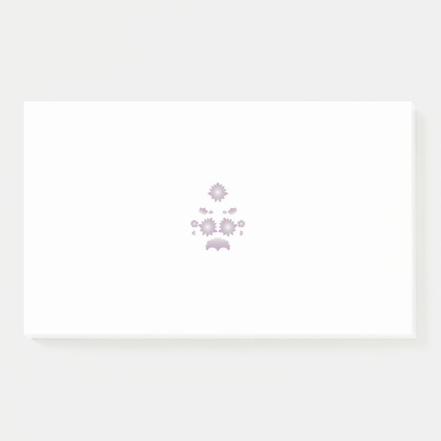 Bloco De Notas Rosa decorativo de leite branco (Frente)