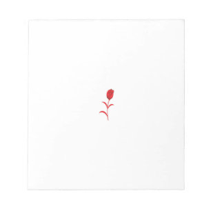Bloco De Notas Rosa Madder, Lava Vermelho, Design floral