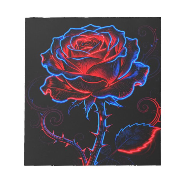 Bloco de Notas Rosa Neon (Frente)
