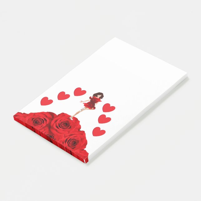 Bloco De Notas Rosa O Dançarino (Inclinado)