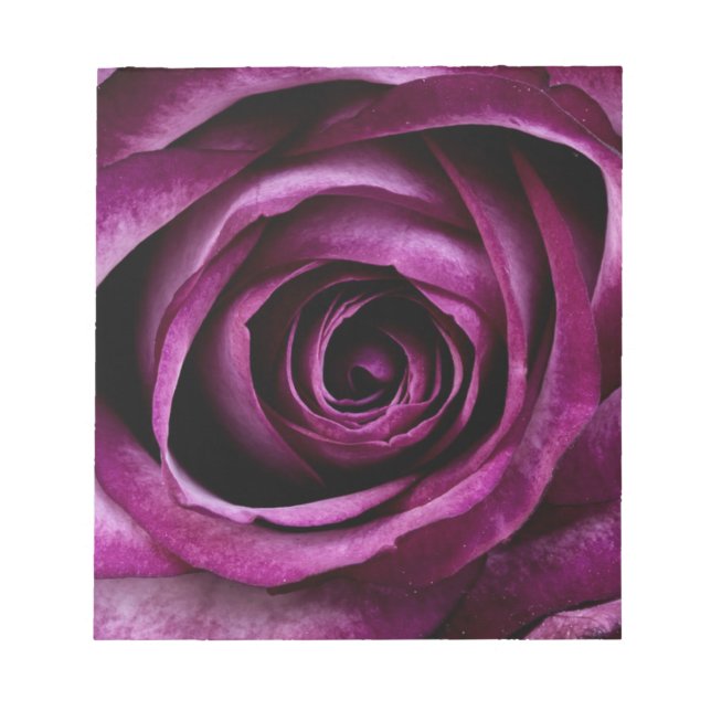 Bloco De Notas Rosa Roxo Profundo (Frente)