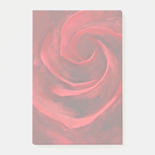 Bloco De Notas Rosa vermelha (Frente)