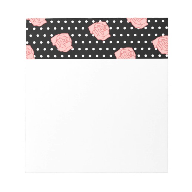Bloco de Notas Rosas Bonitas (Frente)