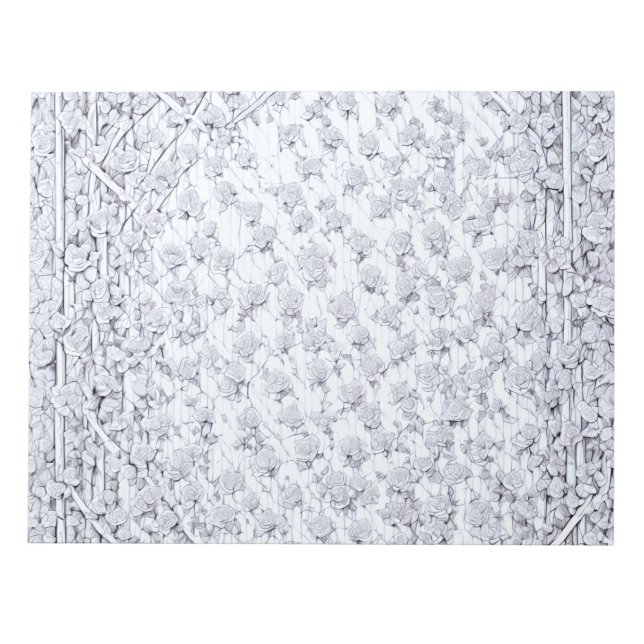 Bloco De Notas Rosas brancas B (Frente)