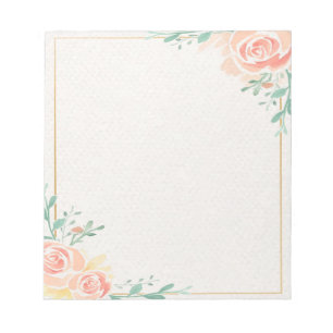 Bloco De Notas Rosas cor-de-rosa