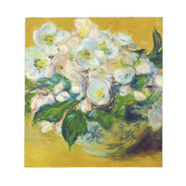 Bloco De Notas Rosas de Natal (por Claude Monet)