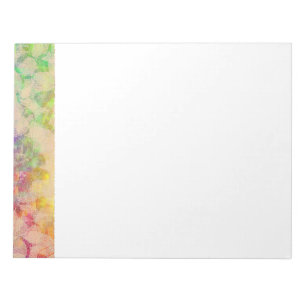 Bloco De Notas Rosas do laço de Fluoro