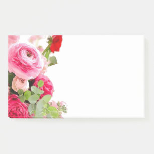 Bloco De Notas Rosas Flores Vazio Personalizado de Aquarela Model