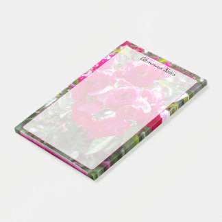 Bloco De Notas Rosas Glamourosas Post-it® Longo