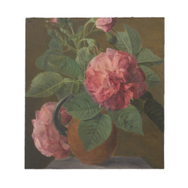 Bloco De Notas Rosas Românticos Antigos Ingleses