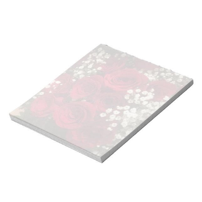 Bloco De Notas Roses and Baby's Breath Notepads (Invertido)