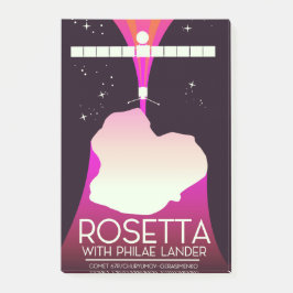 Bloco De Notas Rosetta & Philae Lander Space Art.