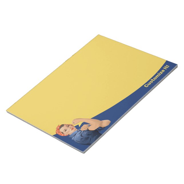 Bloco De Notas Rosie the Riveter Notepad (Inclinado)