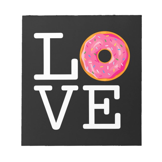 Bloco De Notas Rosquinha Love (Frente)