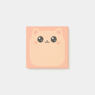 Bloco De Notas Rosto de Gato Bonito Notas Autocolantes Postam Not