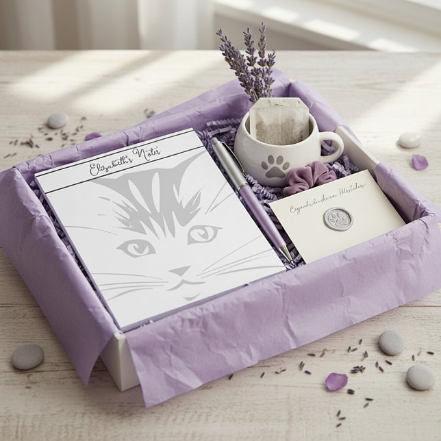 Bloco De Notas Rosto de gato personalizado (Criador carregado)