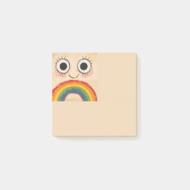 BLOCO DE NOTAS ROSTO FELIZ ARCO-ÍRIS