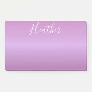 Bloco De Notas Roteiro branco violeta & feito sob encomenda roxo