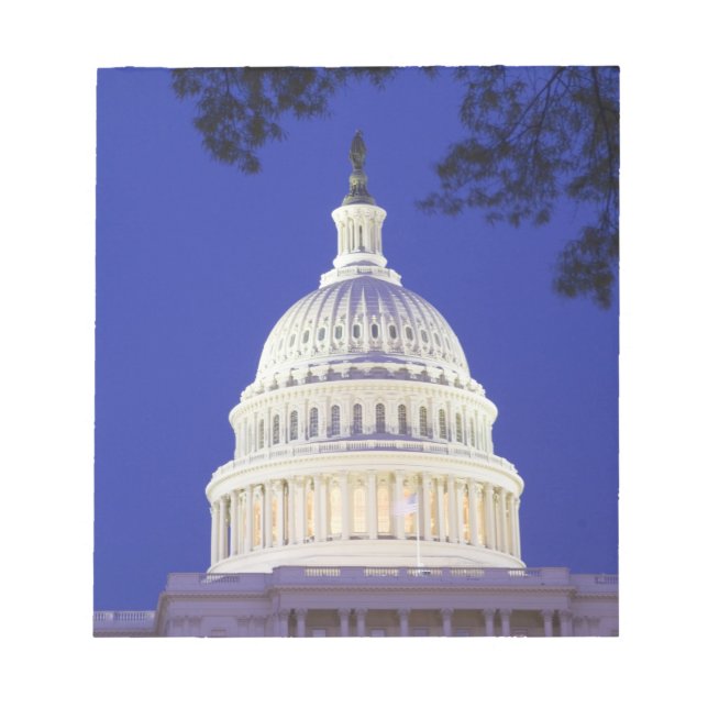 Bloco De Notas Rotunda do Capitólio dos EUA à noite, Washington (Frente)